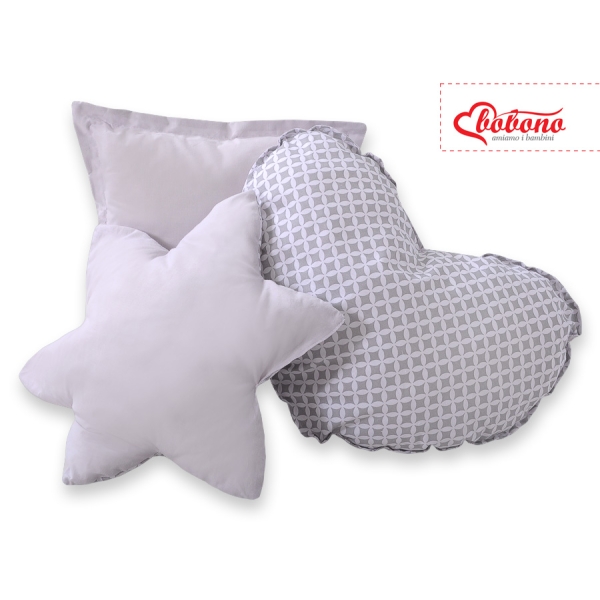 Set: Tipi-tent Speelkleed Kussens  GRATIS decoratieve veren Grijs