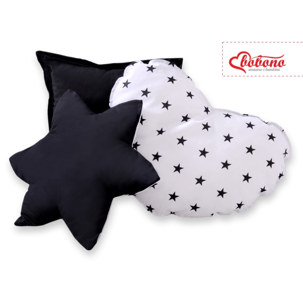 Set: Tipi-tent Speelkleed Kussens  GRATIS decoratieve veren Zwart