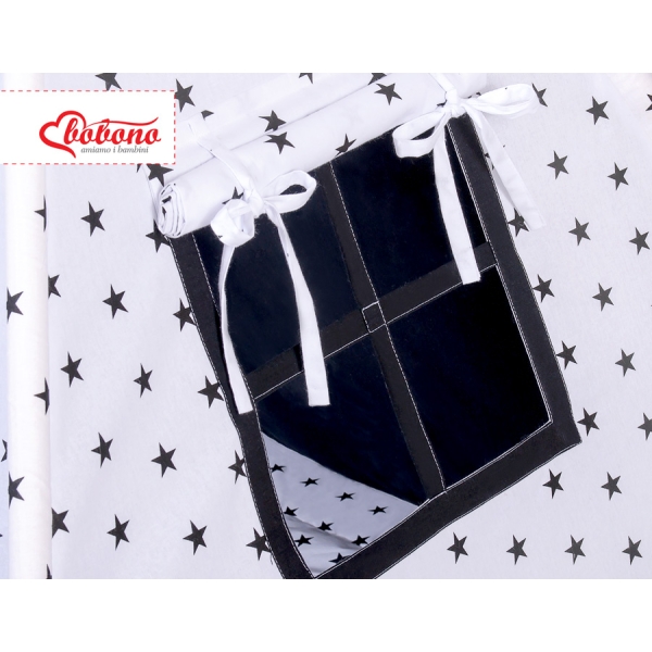 Set: Tipi-tent Speelkleed Kussens  GRATIS decoratieve veren Zwart