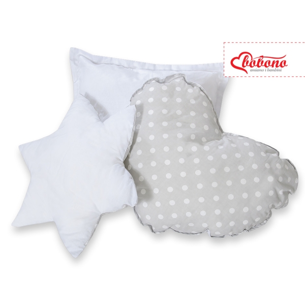 Set: Tipi-tent Speelkleed Kussens Grijs Polkaprikker
