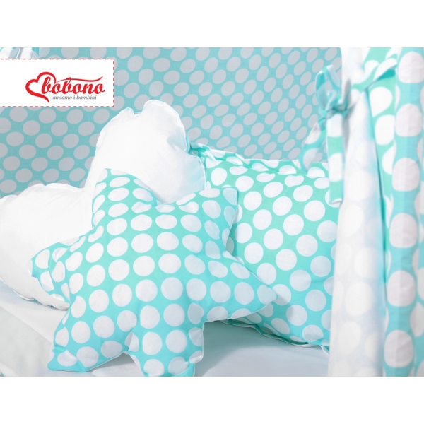 Set: Tipi-tent Speelkleed Kussens Turkoois