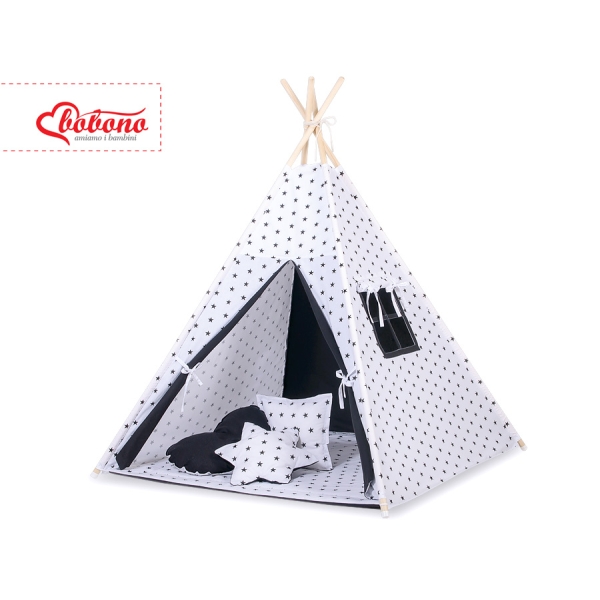 Set: Tipi-tent Speelkleed Zwart
