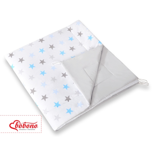 Set: Tipi-tent Speelmat   Grijs Blauw Sterren