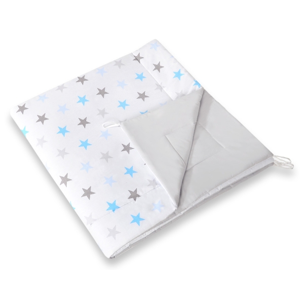Set: Tipi-tent Speelmat   Grijs Blauw Sterren