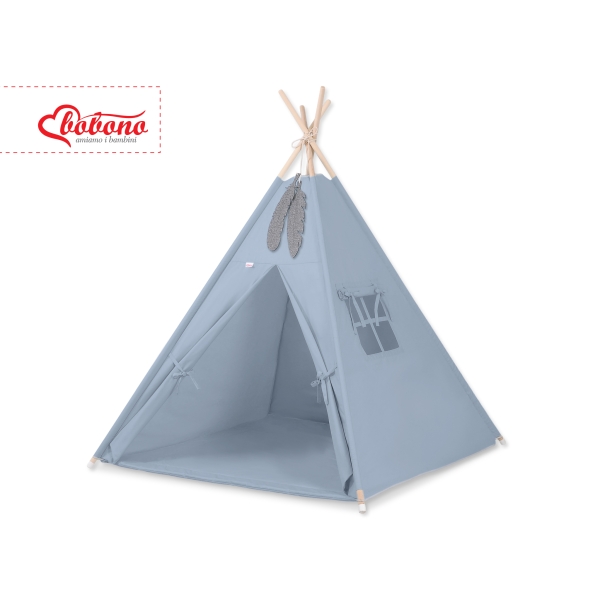 Set: Tipi-tent Speelmat   Pastelblauw