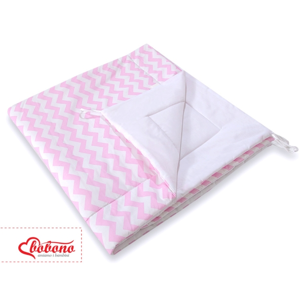 Set: Tipi-tent Speelmat   Roze Zigzag
