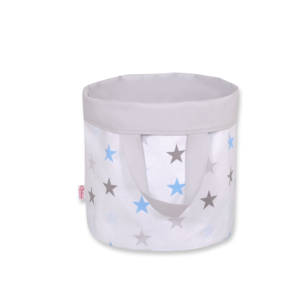 Speelgoedmand S Grijs Blauw Sterren