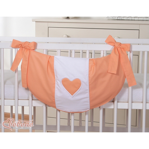 Speelgoedtas voor Ledikant - Harten Oranje
