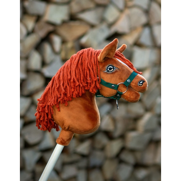 Stokpaard Hobby Paard Kastanje A4