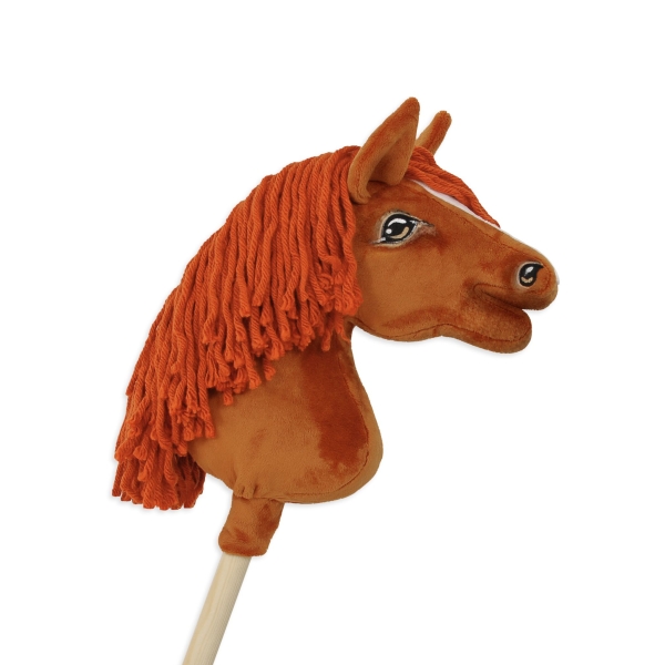 Stokpaard Hobby Paard Kastanje A4