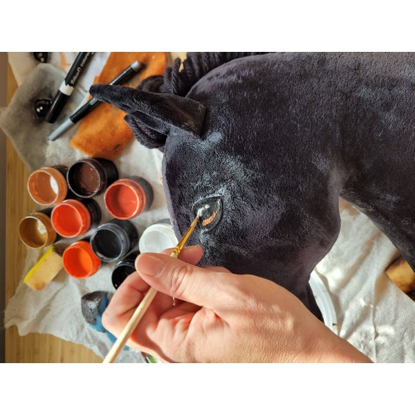 Stokpaard Hobby Paard Zwart A4