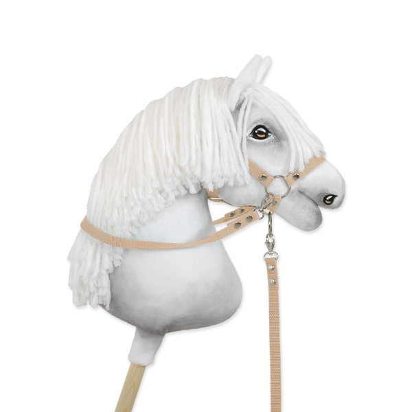 Teugels voor stokpaard Beige