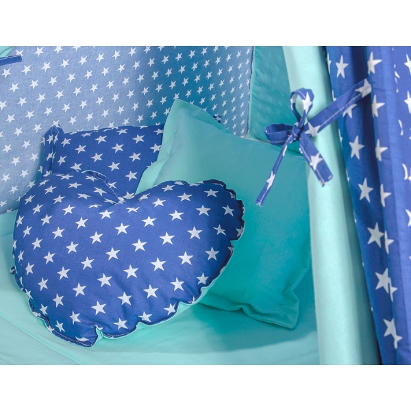 MEGA TIPI SET: Tipi-tent + speelmat + kussens + GRATIS decoratieve veren