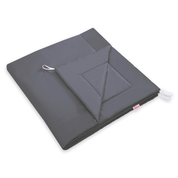 MEGA TIPI SET: Tipi-tent + speelmat + kussens + GRATIS decoratieve veren Antraciet