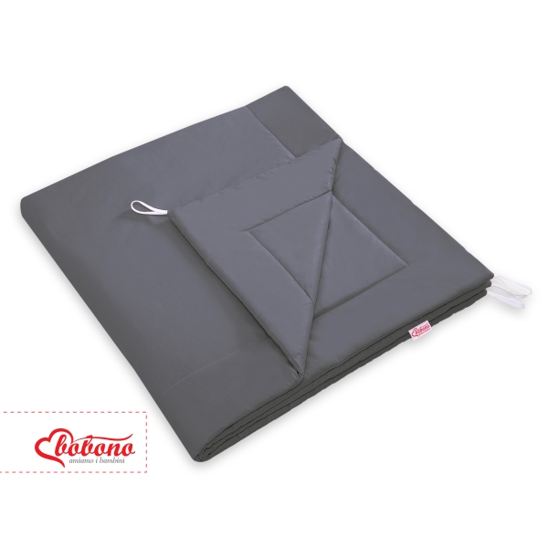 MEGA TIPI SET: Tipi-tent + speelmat + kussens + GRATIS decoratieve veren Antraciet