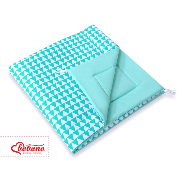 MEGA TIPI SET: Tipi-tent + speelmat + kussens + GRATIS decoratieve veren Mint