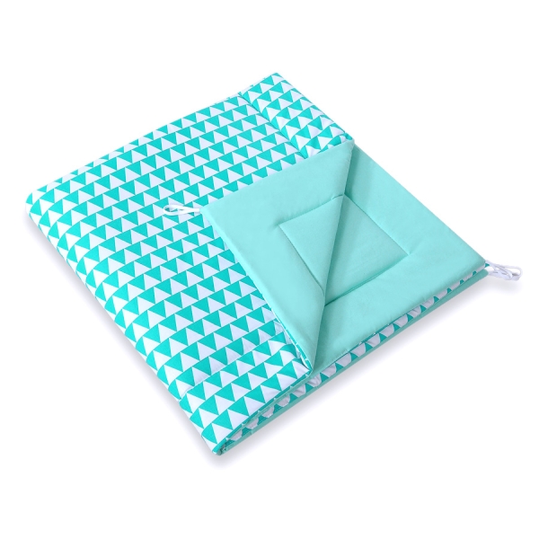 MEGA TIPI SET: Tipi-tent + speelmat + kussens + GRATIS decoratieve veren Mint