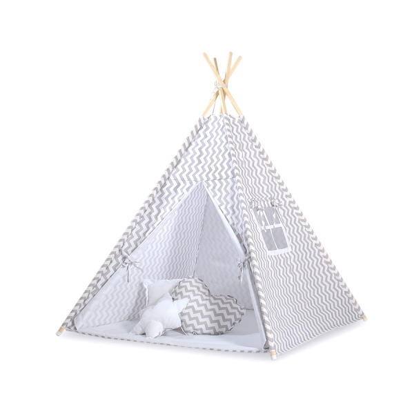 Tipi-tent Indianen Tent Grijs Zigzag