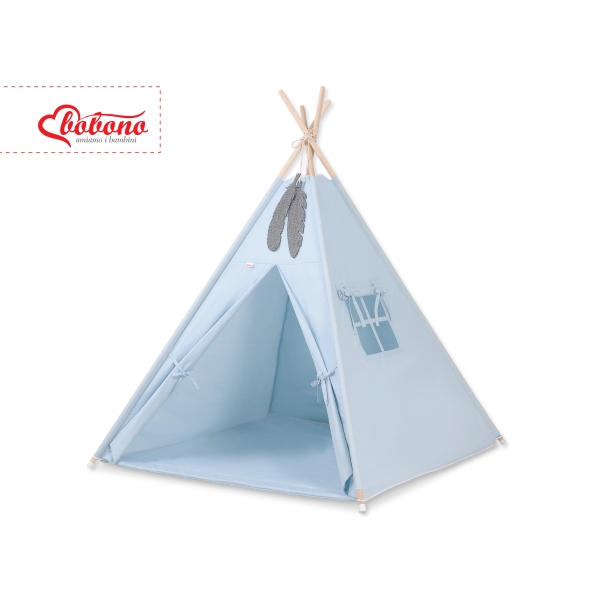 Tipi-tent met Speelmat  Blauw
