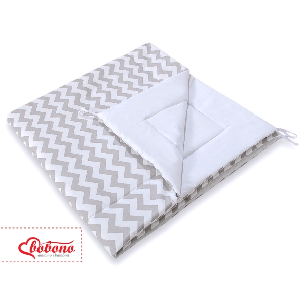 Tipi-tent met Speelmat  Grijs Zigzag