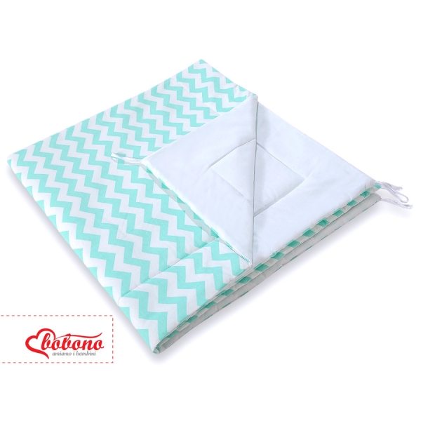 Tipi-tent met Speelmat  Mint Zigzag