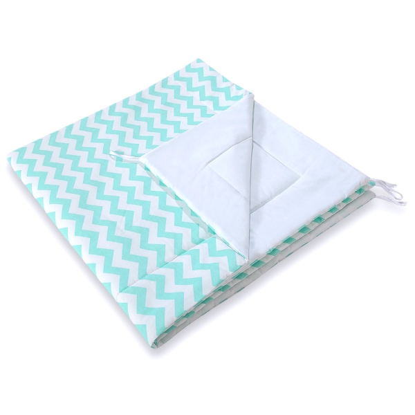 Tipi-tent met Speelmat  Mint Zigzag