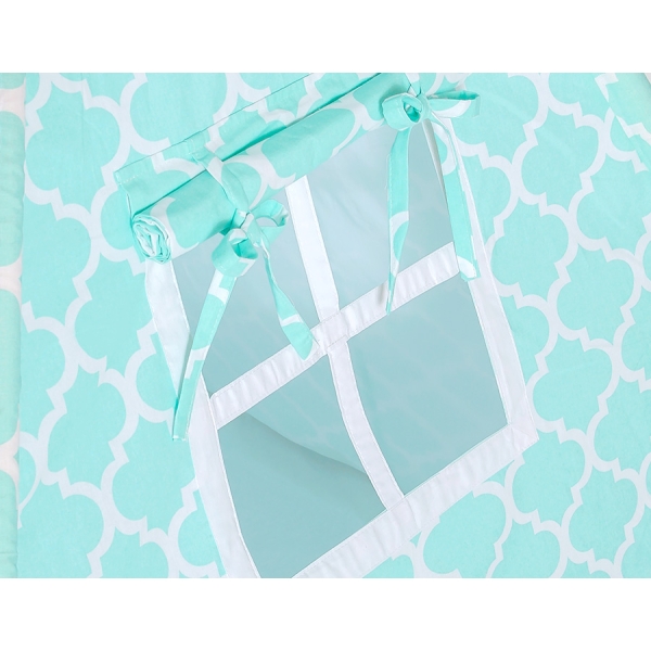 Tipi-tent Speelkleed GRATIS decoratieve veren Mint Marokko