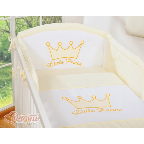 Universele Bedbumper voor Ledikant -  Ivoor Little Prince Princess