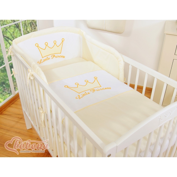 Universele Bedbumper voor Ledikant -  Ivoor Little Prince Princess