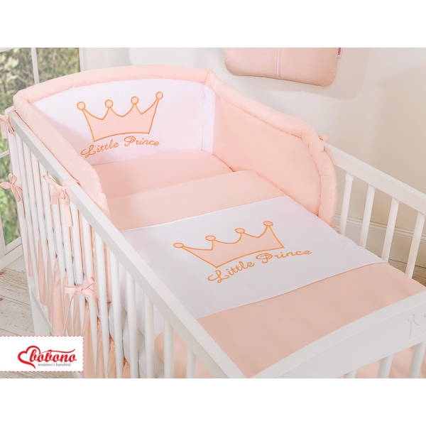 Universele Bedomrander voor Babybed -  Poederroze Little Prince Princess