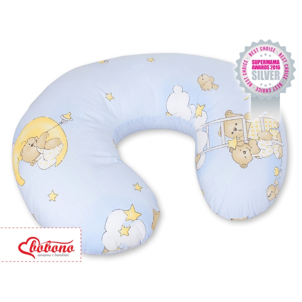 Voedingskussen voor Baby - Harten Blauw