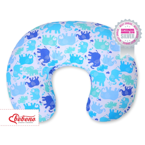 Voedingskussen voor Baby - Harten Blauw