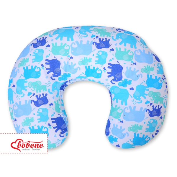 Voedingskussen voor Baby - Harten Blauw