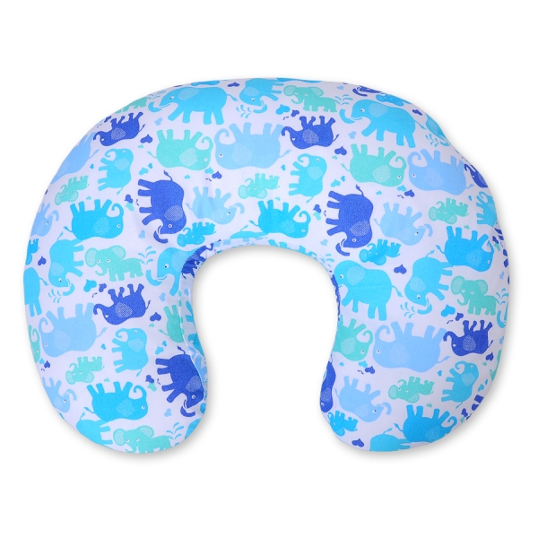 Voedingskussen voor Baby - Harten Blauw