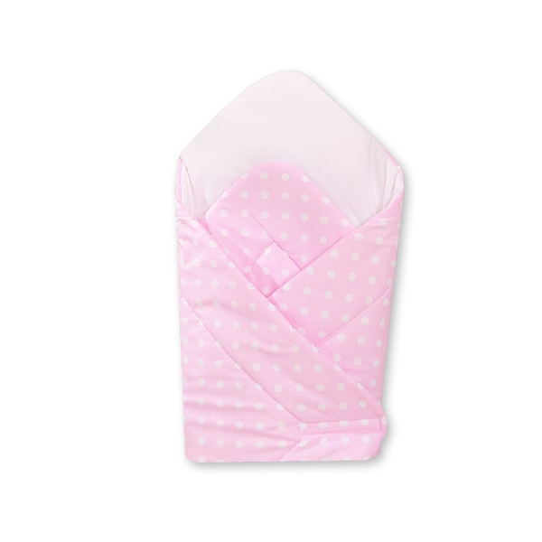 Wikkeldeken - Harten Roze Polkaprikker
