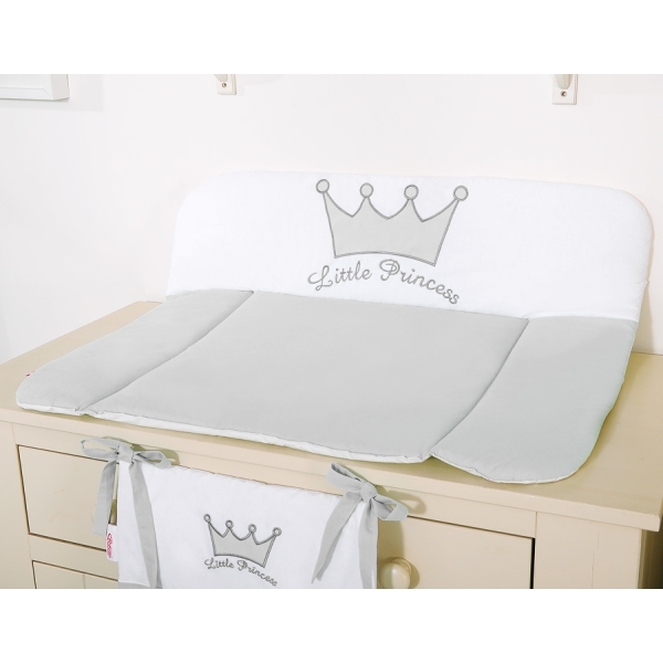 Zachte Aankleedkussen -  Grijs Little Prince Princess