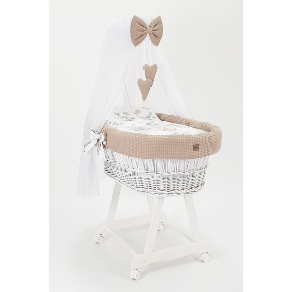 Zeer grote rotan wieg bekleding Beige